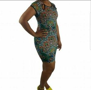 Peek a boo shoulder dress